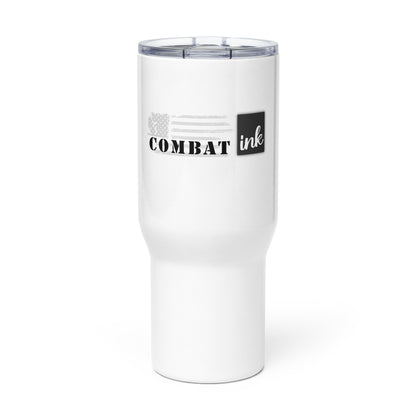 Travel mug with a handle